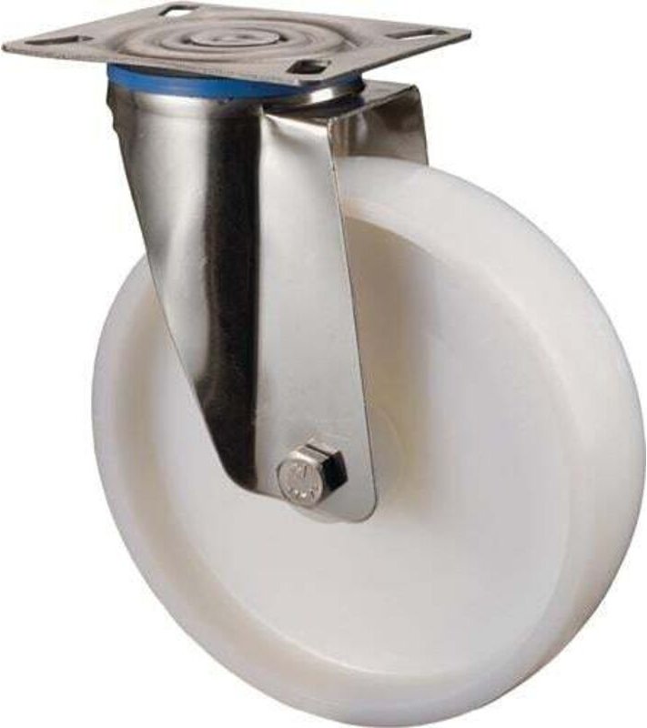 BS Rollen Lenkrolle mit Anschraubplatte Polyamid Gleitlager 50 mm 55 kg - G100.A90.051