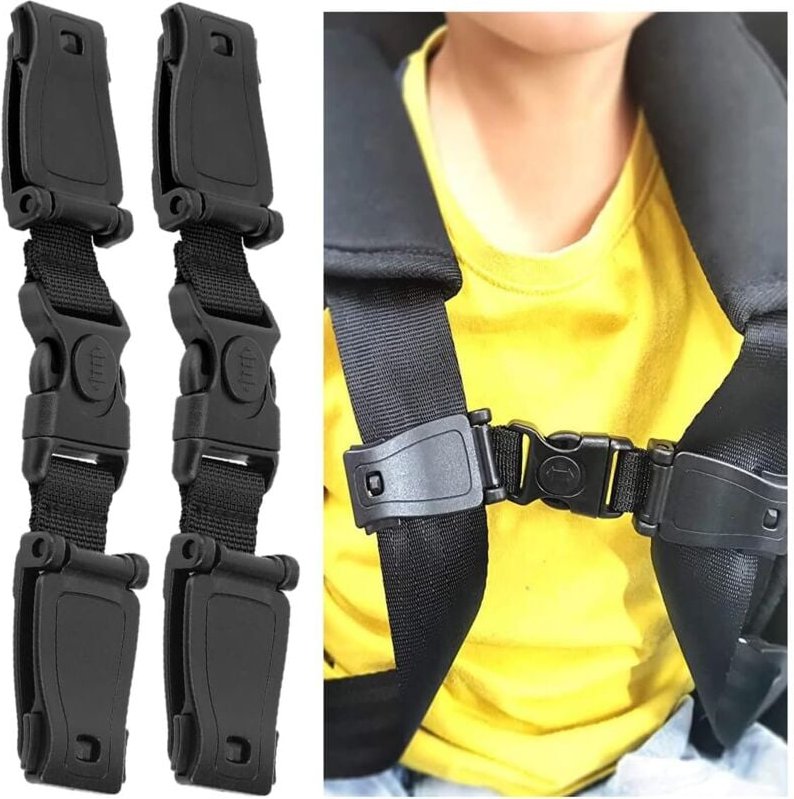 Thumbnail - Linghhang - 2 x Kindersicherheitsgurt-Clips, Baby-Sicherheitsclip, Brustclip, Baby-Autositz
