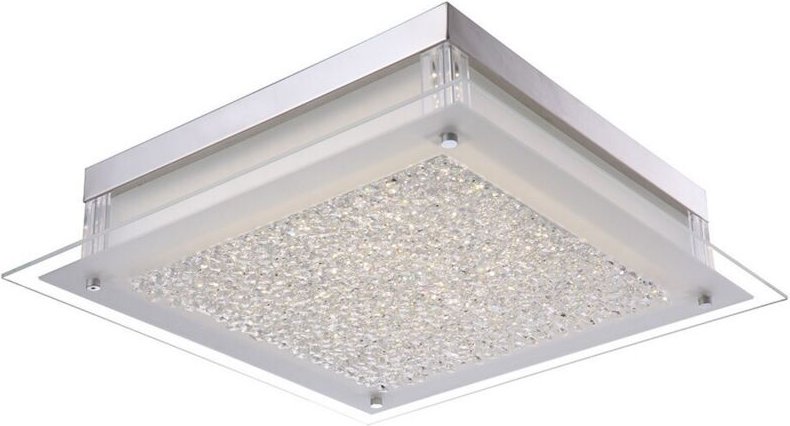 Italux Vetti - Klassische LED Flush Deckenleuchte Chrom, Cool White 4000K 1600lm