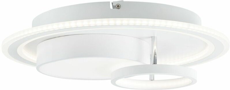 Brilliant - Lampe, Sigune led Deckenleuchte 40x40cm weiß/schwarz, 1x led integriert, 40W led integriert, (4400lm, 3000K)...
