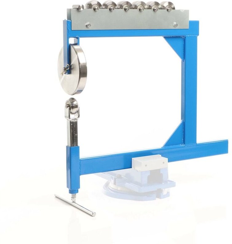 Rollenstreckmaschine bis 15 mm Blechstärke, English Wheel mit 6 Streckrollen zur Metallverarbeitung, Blechbearbeitung - ...