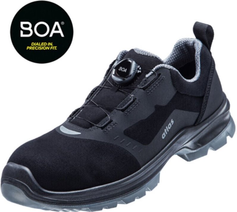 Sicherheitshalbschuh flash 6405 xp boa S3 esd src dguv Gr. 41 schwarz/grau - Atlas