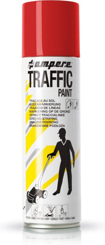 1 Dose Bodenmarkierspray Traffic Paint 500ml/Dose rot