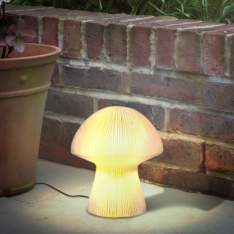 esotec Dekorative Solarleuchte in Pilzform DUO COLOR wetterfest outdoor 102685