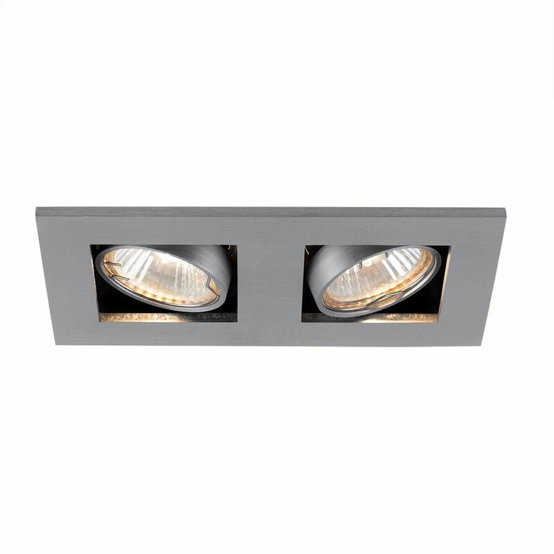 Thumbnail - Nordlux - Decken Lampe Einbau Strahler Alu gebürstet Wohn Zimmer Spots schwenkbar 21070129