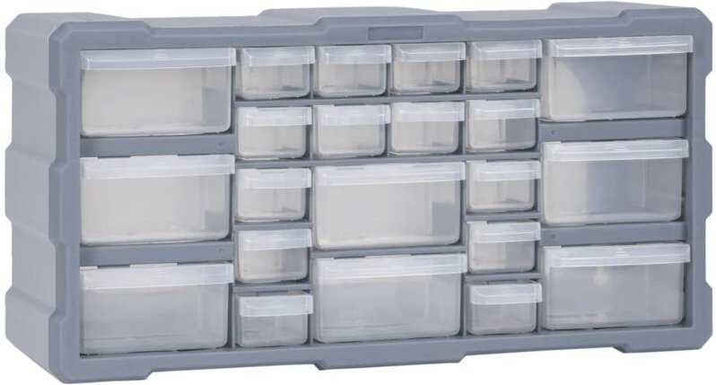 Multi-Schubladen-Organizer mit 22 Schubladen 49x16x25,5 cm Vidaxl