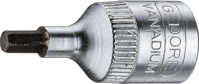 Gedore - Steckschlüsseleinsatz in 20 1/4 ″ Innen-6-kant Schlüsselweite 5 mm Länge 28 mm