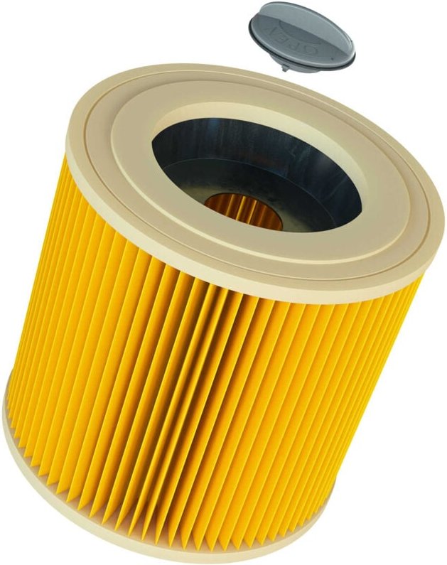 1x Faltenfilter Ersatz für Kärcher kfi 3310, 2.863-303.0 für Staubsauger - Patronenfilter, Gelb - Vhbw