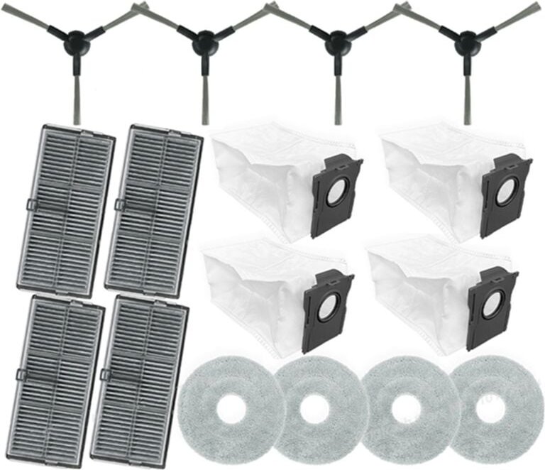 16 stücke für L10s Pro Ultra Heat/X30 Ultra/X30 Pro/ S10 Staubsauger Ersetzen Arts Seitenbürste Filter Mopp Staubbeutel