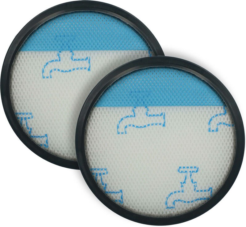 vhbw 2x Mikro-Hygienefilter kompatibel mit Rowenta RH8021WB, RH8037WA, RH8055WA Staubsauger - Luftfilter Schwarz Weiß He...