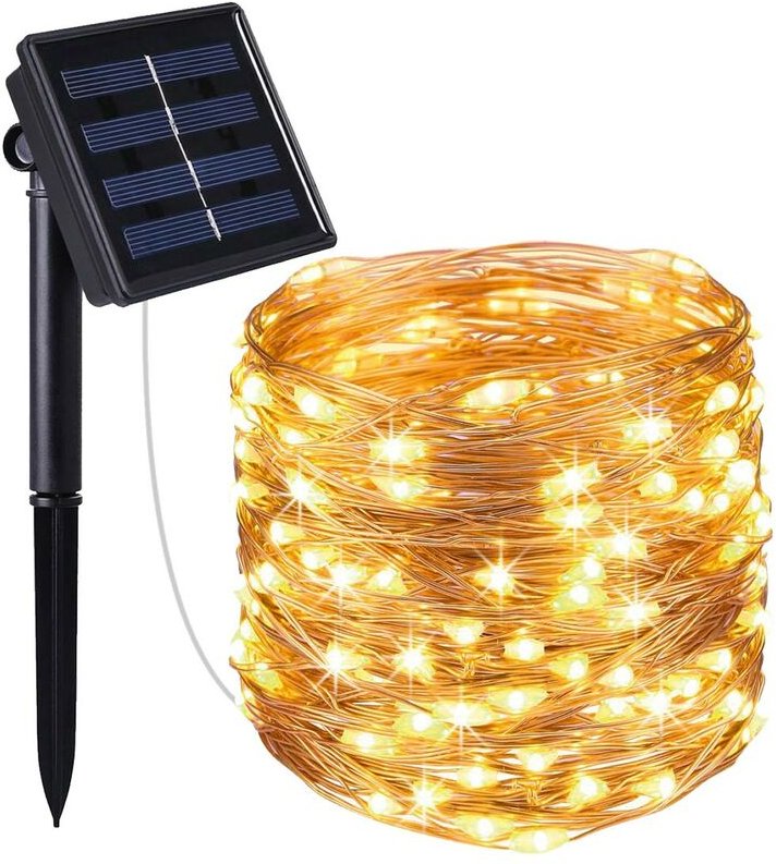 Solar Lichterkette 400 Mikro Leds skinny 41,9m