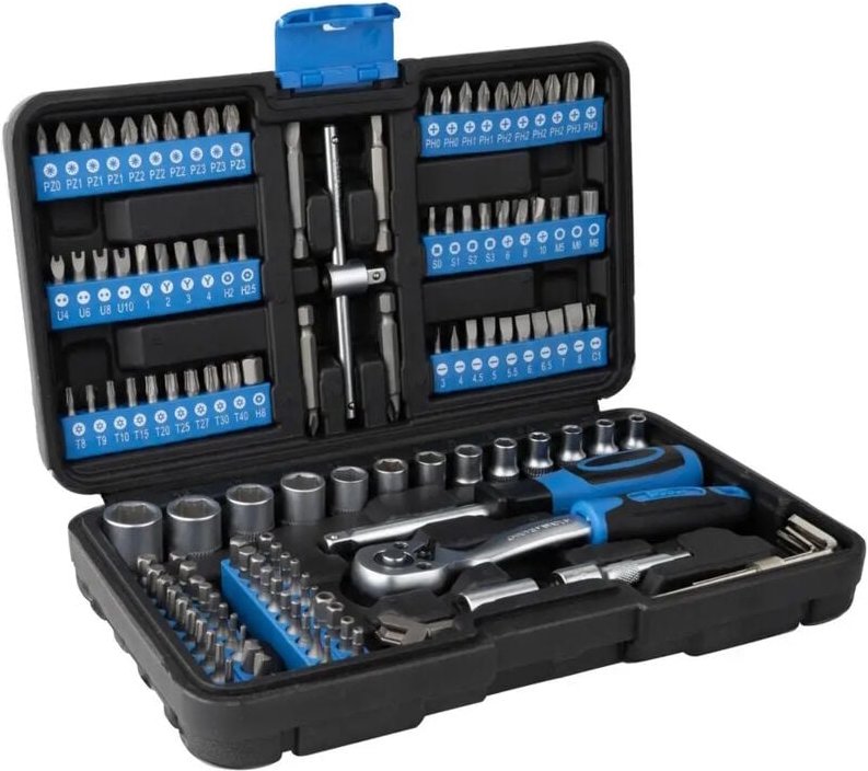 Güde - Steckschlüssel Bitsatz 130-teiliges Werkzeugset Chrom-Vanadium gsb 130