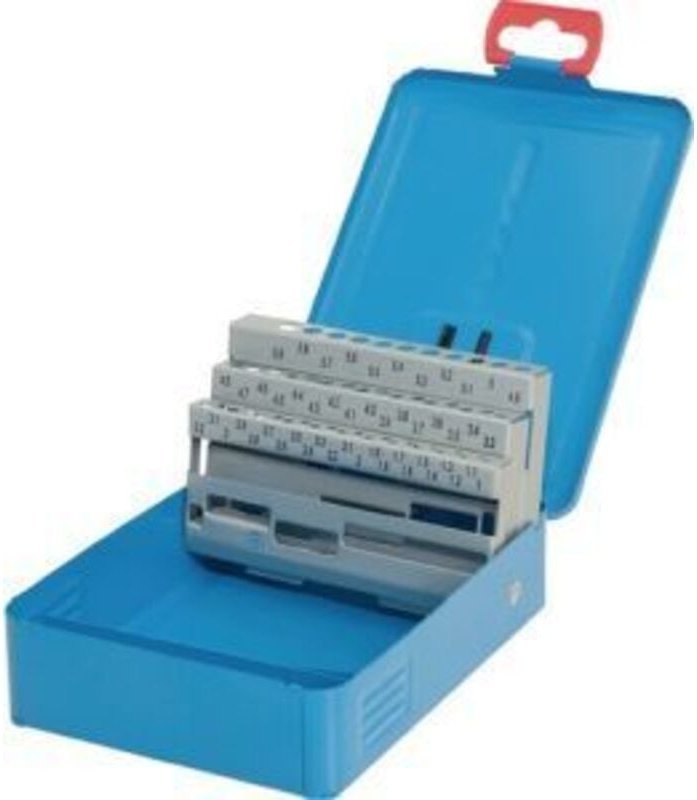 Metall Kassette leer für 1,0 - 5,9 mm 0,1 mm steigend