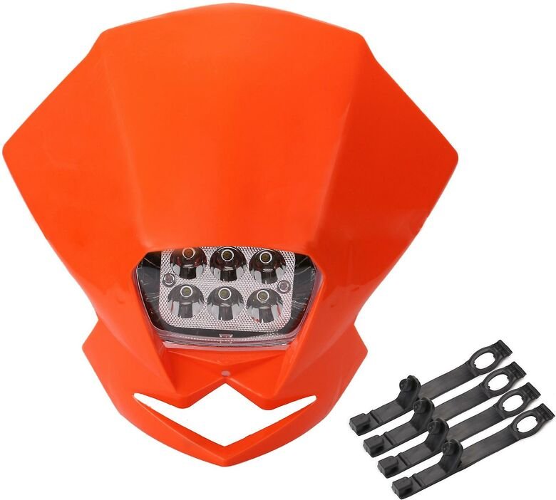 Universal Led Motorrad Scheinwerfer Motocross Kopf Licht Lampe Enduro Für Klx Kdx Rmz Drz Xr Teile O