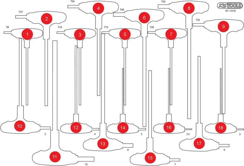 Leere Schaumstoffeinlage zu 811.1018