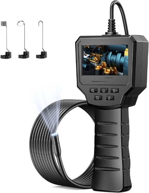 Industrielles Endoskop – 2,4-Zoll-IPS-Endoskop-Inspektionskamera, 1440P hd 2,0 mp Endoskopkamera mit 6 einstellbaren LED...