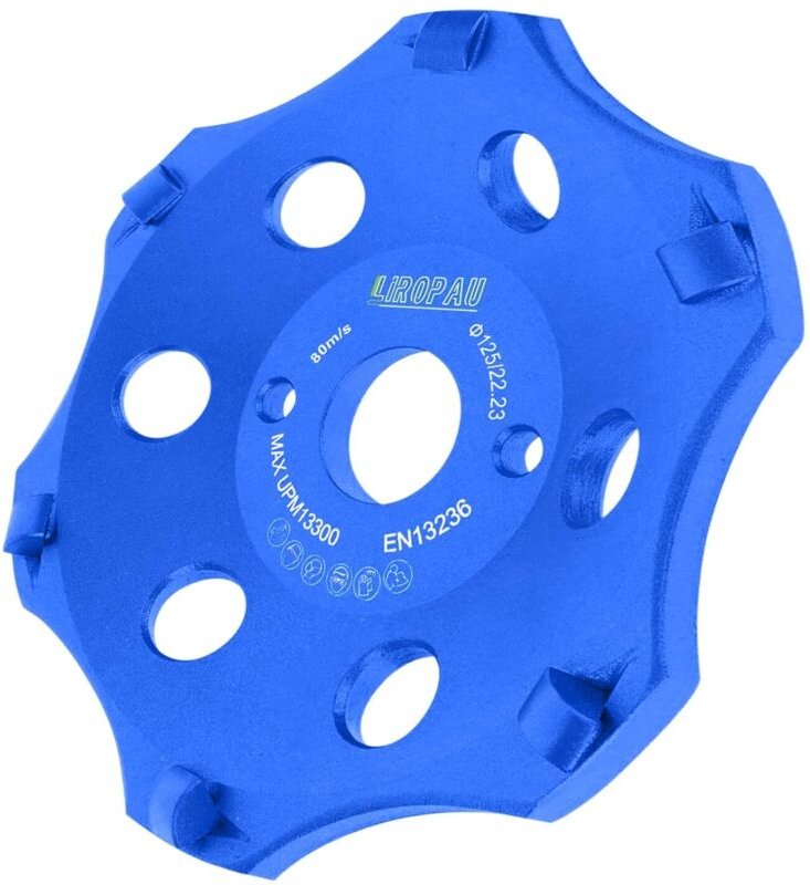 Diamantscheibe mit 125 mm Lochkreisdurchmesser (PCD), Diamantschleifscheibe für Winkelschleifer, Diamantschleifscheibe f...