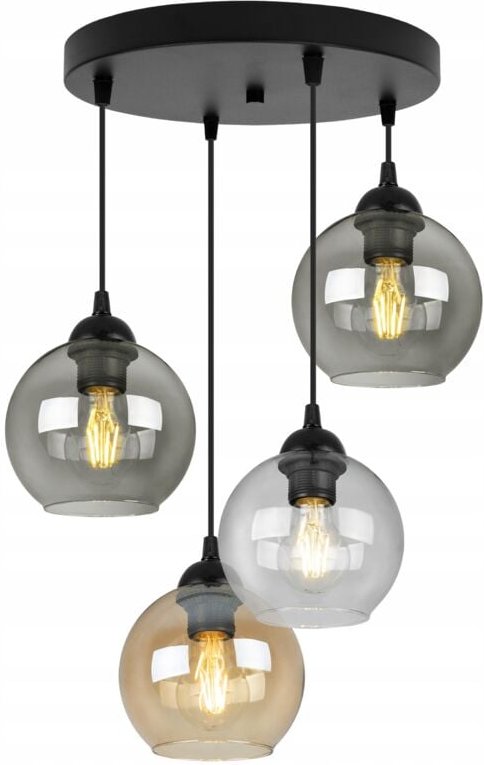 Moderne Hängelampe Aus Glaskugeln, Farbwahl