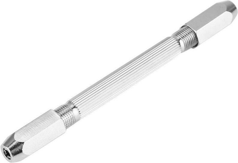 Mikro-Spindelschraubstock, Handbohrmaschine 0,30 mm (0–3 mm), Mini-Mikro-Handbohrmaschine, doppelseitiger Spindelschraub...