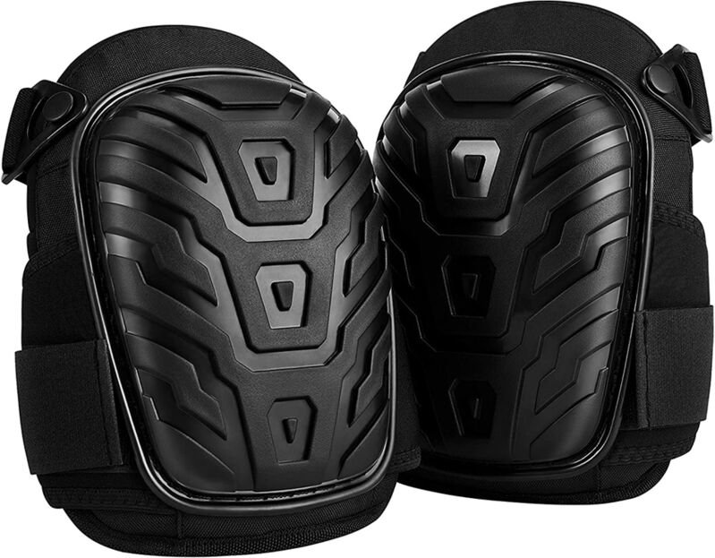 Arbeitsknieschoner. Robuste Schaumstoffpolsterung. Gelkonstruktion. Knieschoner mit stabilen Doppelriemen. Komfortabler ...