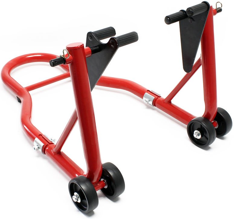 Wiltec - Motorradständer vorne für 230-290 mm Reifen, 670 x 445 mm, als Montagehilfe aus Stahl für Vorderrad, Motorradhe...