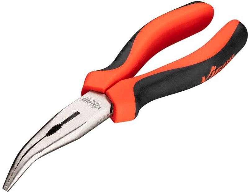 Flachrundzange ∙ abgewinkelt ∙ V6503-200 ∙ Länge: 200 mm