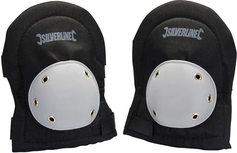 Silverline - Hartschalen Knieschoner verstellbar