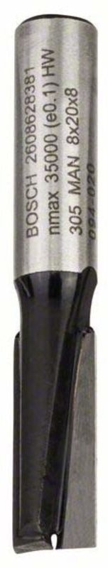 Accessories 2608628381 Nutfräser Hartmetall Länge 51 mm Produktabmessung, ø 8 mm Schaftdurc - Bosch