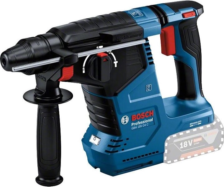 SDS Plus Bohrhammer GBH 18V-24 C BOSCH im L-Boxx-Koffer - ohne Batterie - 611923001