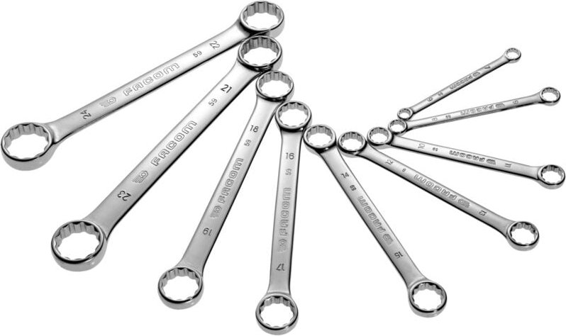 Doppelringschlüssel gerade Set 12-tlg - Facom