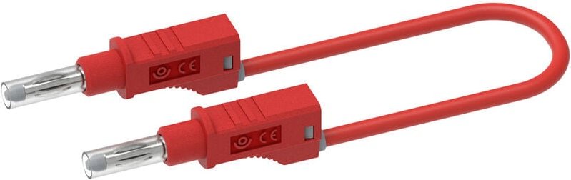Electro Pjp - 2217/600V-CD1-50R Messleitung Bananenstecker Bananenstecker 0.50 m Rot 1 St.