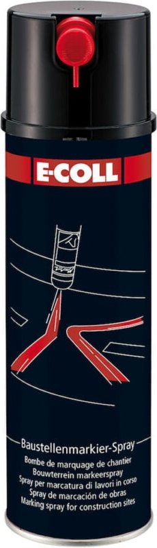 E-COLL Baustellenmarkier-Spray 500ml Spraydose schwarzgrau