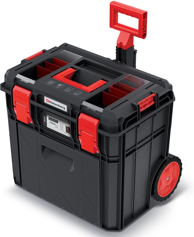 Werkzeugkiste x block log 50 mit Rädern und Schublade KXB604050FD - Kistenberg