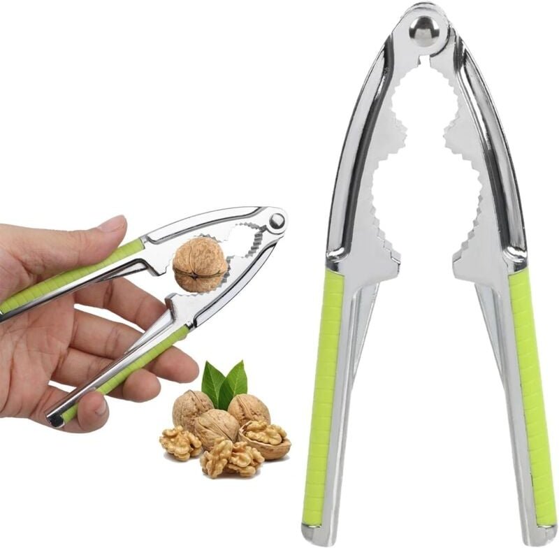 Sollbry - Nussknacker, Nussknacker aus Zinklegierung, Nussknacker aus Metall, Nussknacker mit rutschfestem Griff, multif...