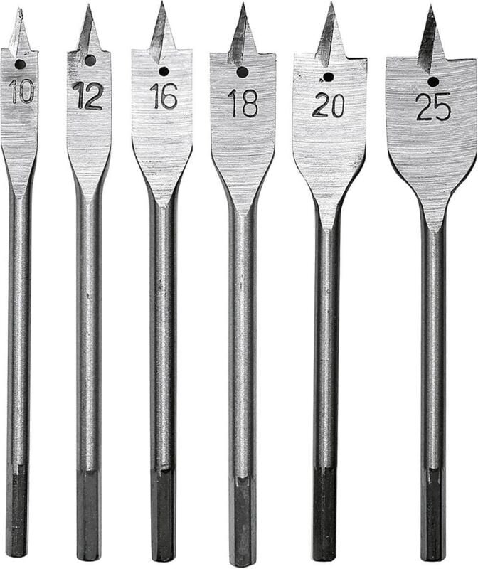 Flachfräsbohrersatz 10 - 25 mm