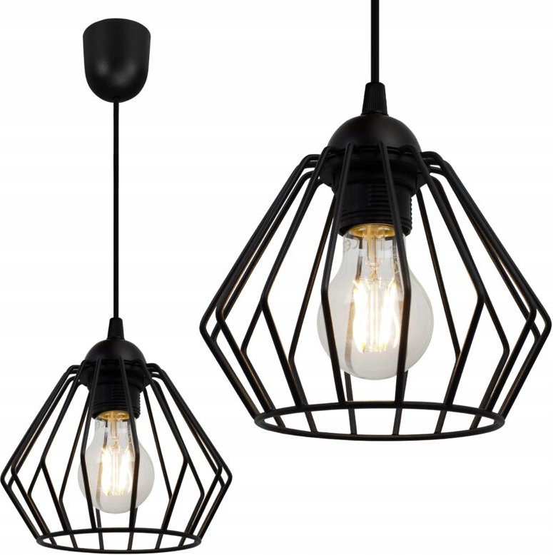 Loft Hängelampe Diamond Edison Retro Led