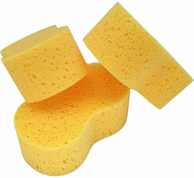 Gabrielle - Jumbo-Autoschwamm, 3er-Pack – verzeiht Lackfehler, kratzt nicht, saugfähig, entfernt Schmutz mühelos, Außen-...