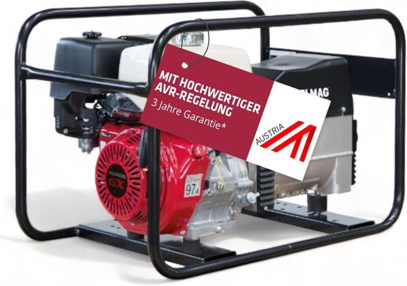 Stromerzeuger seb 7500WD-AVR mit HONDA-Motor GX390 mit erhöhter Schieflastfähigkeit und AVR-Regelung - Elmag