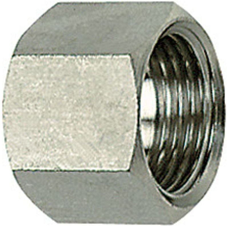 6-kant-Überwurfmutter, g 1/4, für Tüllengröße lw 4/6, es 1.4571 - Riegler