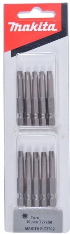 Bit T27x50 mm 10 St. - P-72702 - Makita