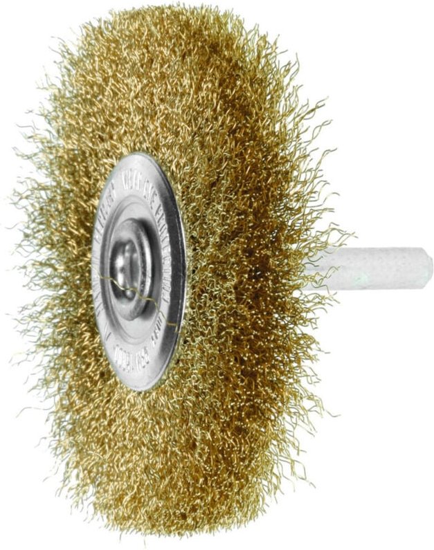 Lessmann Schaft-Rundbürste Messingdraht 0,20 mm, Bürsten-⌀xBesatzbreite: 70X10 mm