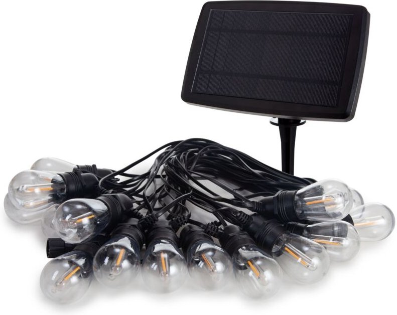 Vellight Solar Lichterkette außen, Lichterkette Solar Glühbirne, Outdoor Lichterkette Solar, led Lichterkette Glühbirnen...