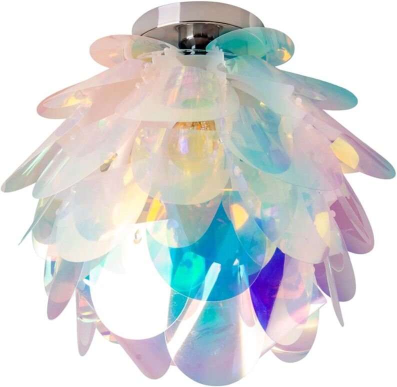 Deckenleuchte Deckenlampe Schlafzimmerleuchte 1 flammig bunt E27 D 40 cm