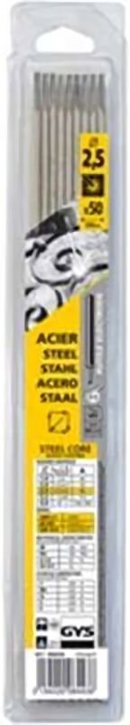 GYS - 084438 50 Stück Rutil Schweiss-Elektroden ø 2,5 mm (Blister)