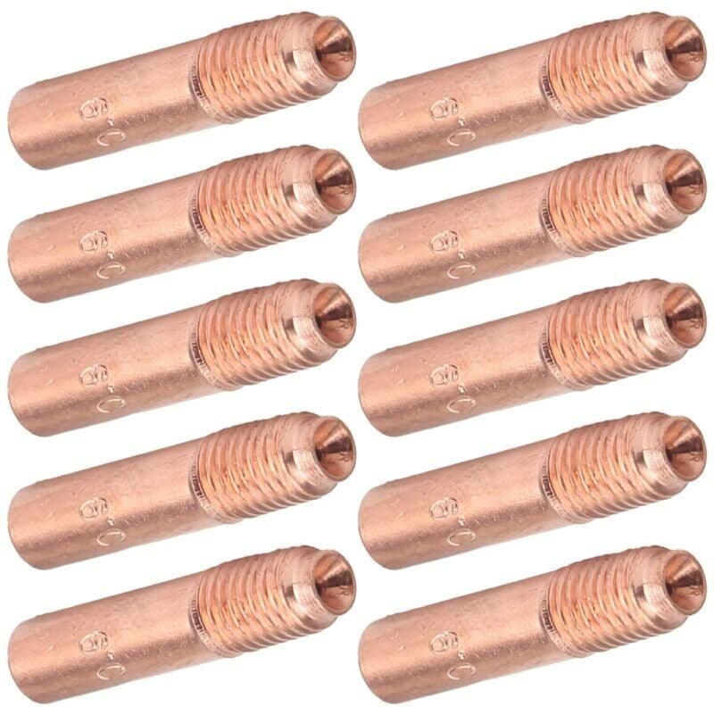 10-teiliges MIG-Schweißdüsen-Set, 0,9 mm, MIG-Schweißkontaktspitzen, Kupferleitfähige Düsen, Kit für industrielles Schwe...