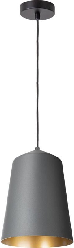 Paco Home - Pendelleuchte Wohnzimmer Hängelampe Esstisch Küche Lampenschirm Industrial Gold (Ø19.5 cm), Pendelleuchte - ...