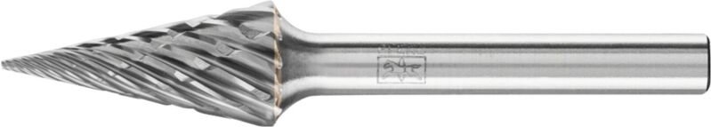 PFERD TOOLS Hartmetall Hochleistungsfrässtift CAST Spitzkegel SKM Ø 12x25 mm Schaft-Ø 6 mm für Gußeisen