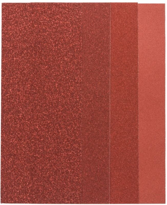 Accessories 2607019498 Schwingschleifpapier-Set ungelocht Körnung (num) 60, 80, 120, 240 (l - Bosch