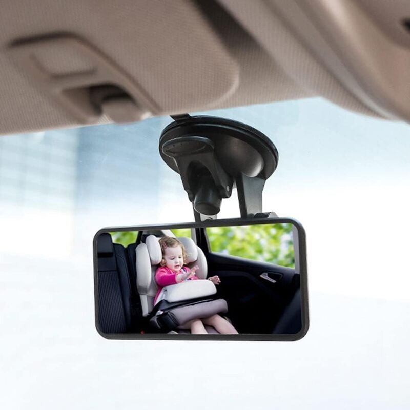 Ersandy - Auto-Rückspiegel für Babys, Innenüberwachungsspiegel für den Rücksitz, große Sicht, 360° verstellbare Drehung ...
