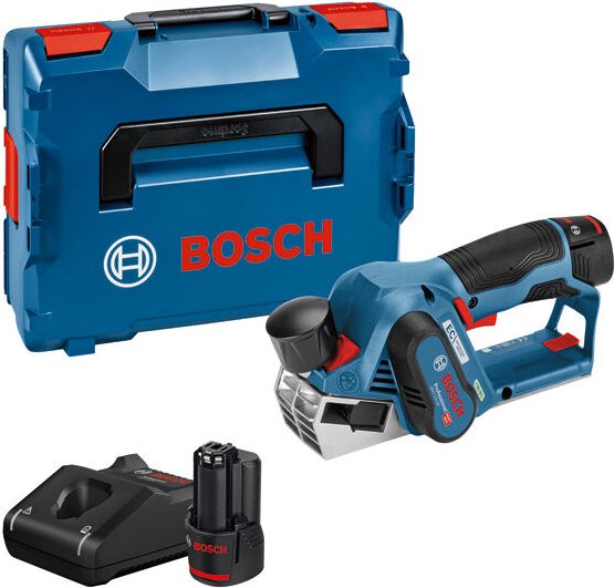 Bosch Professional - Bosch Akku-Hobel gho 12V-20 mit 2x 3,0 Ah Akkus + Ladegerät in L-Boxx Gr. 2